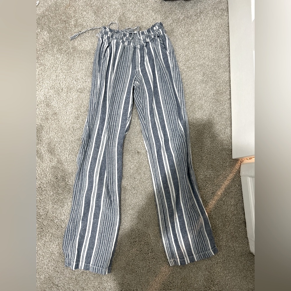 Washed flowy pants